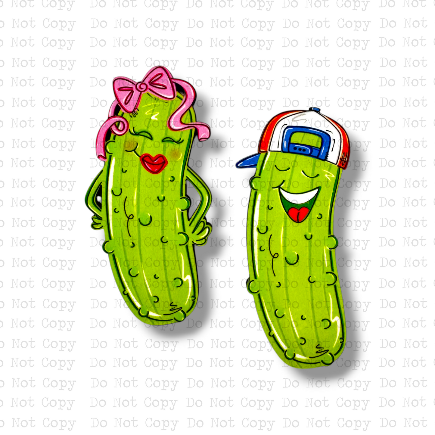Boy and Girl Pickle Magnets