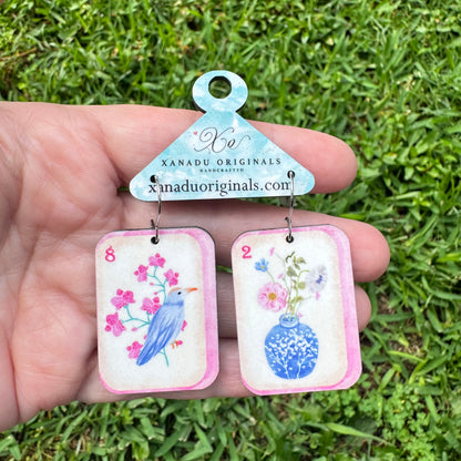 Mahjong Dangle Earrings
