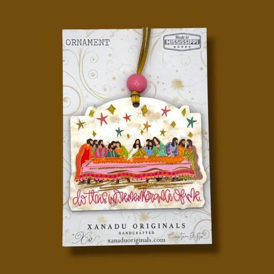 Do This In Remembrance Of Me Last Supper Ornament - Christian Faith Holiday Tree Decoration