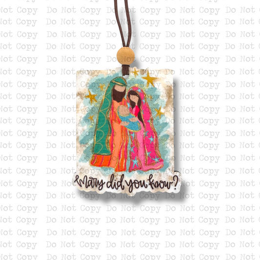 Mary Did You Know Bright Christmas Ornament