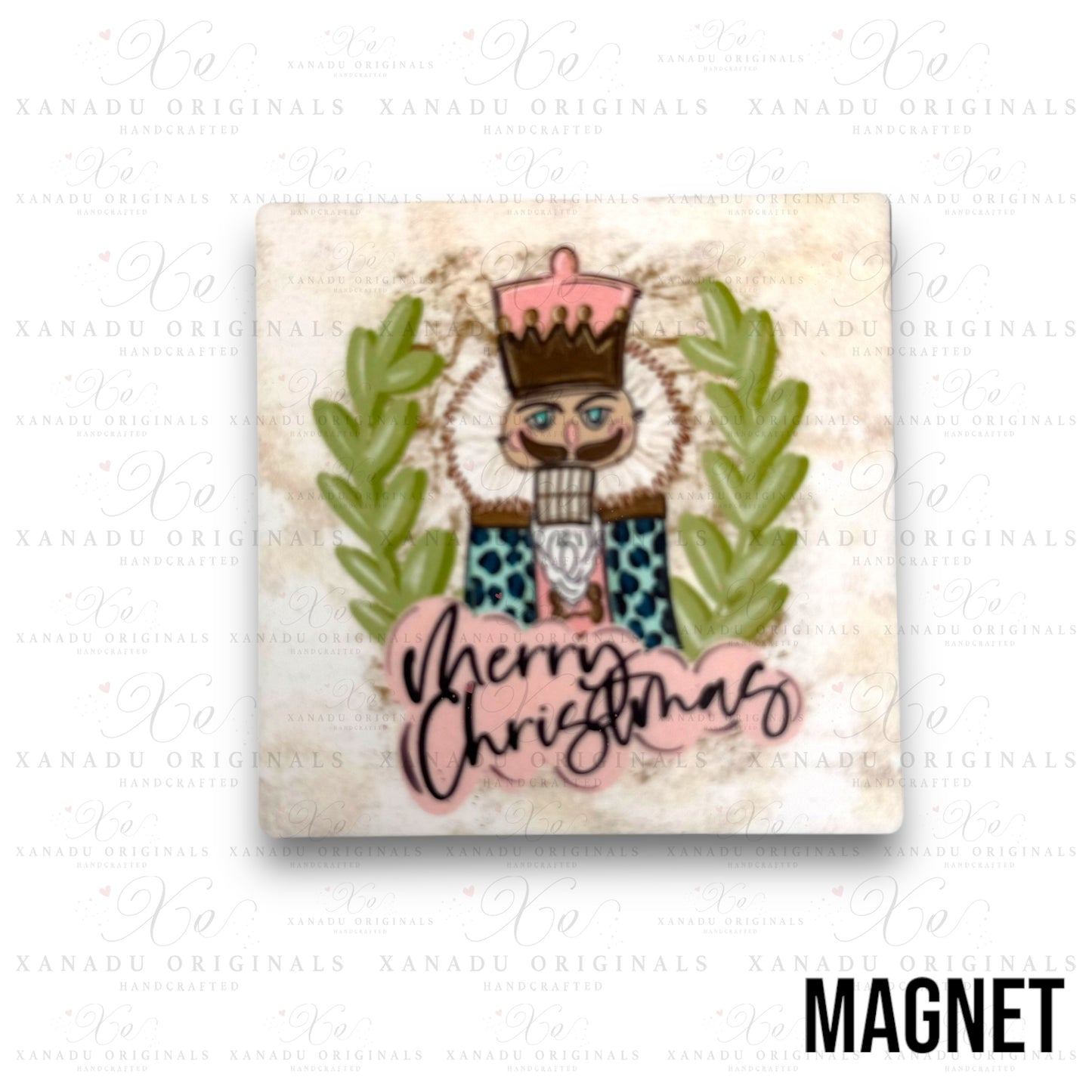 Merry Christmas Nutcracker Magnet