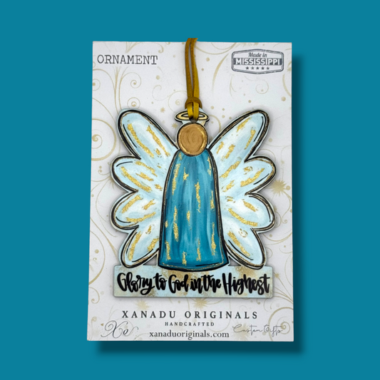 Glory to God Angel Christmas Ornament