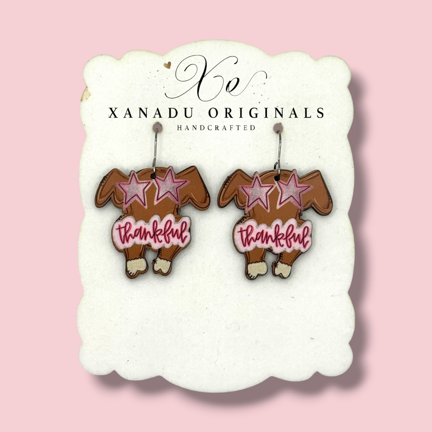 Thankful Turkey Earrings