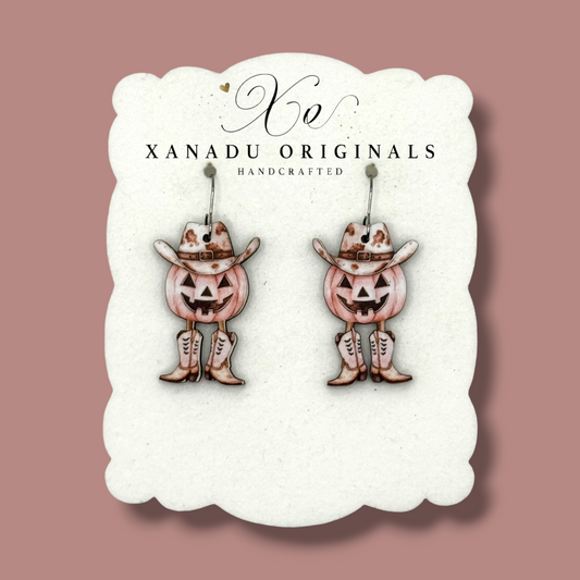 Western Pumpkin Earrings