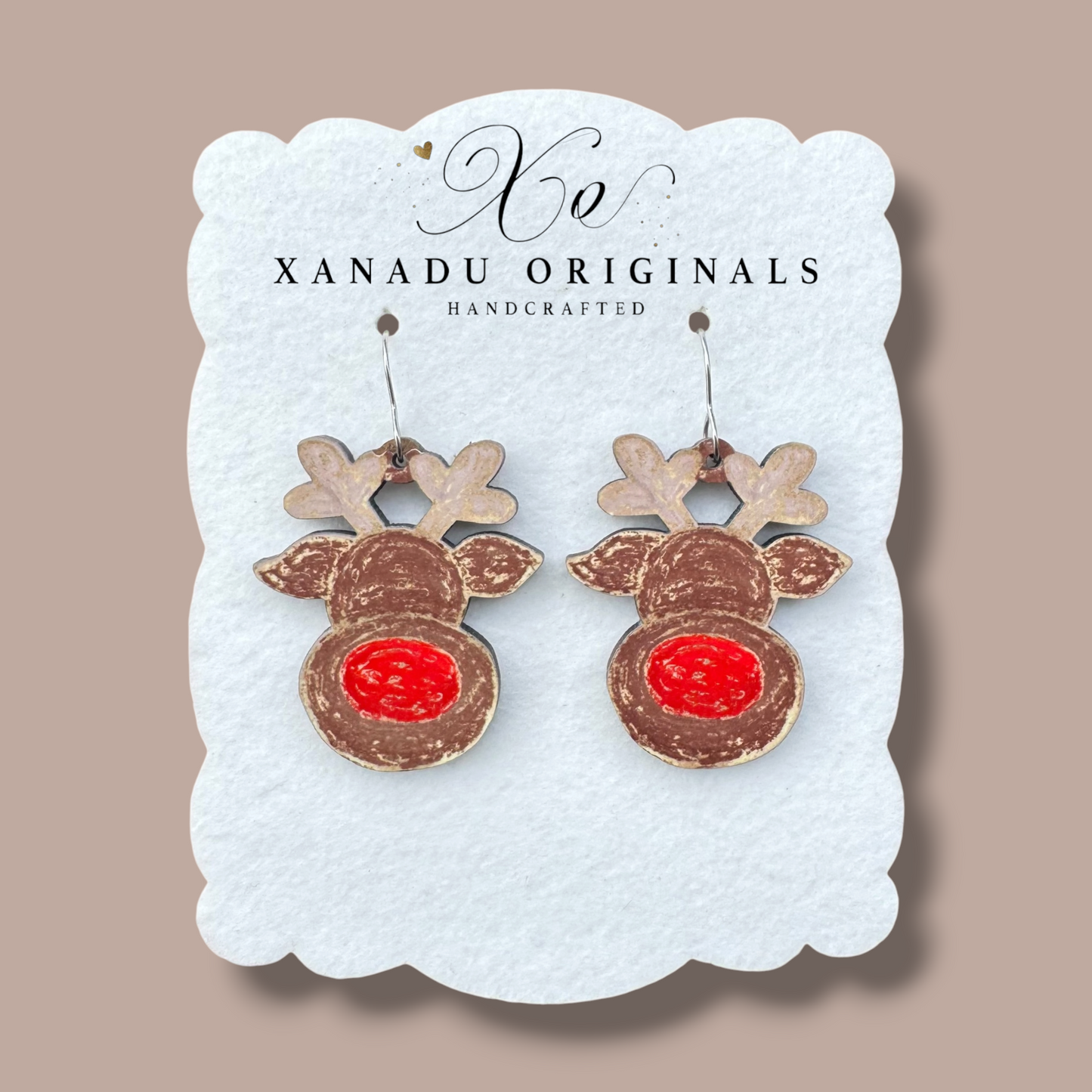 Rudolph Earrings