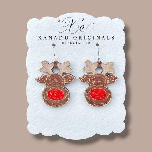 Rudolph Earrings