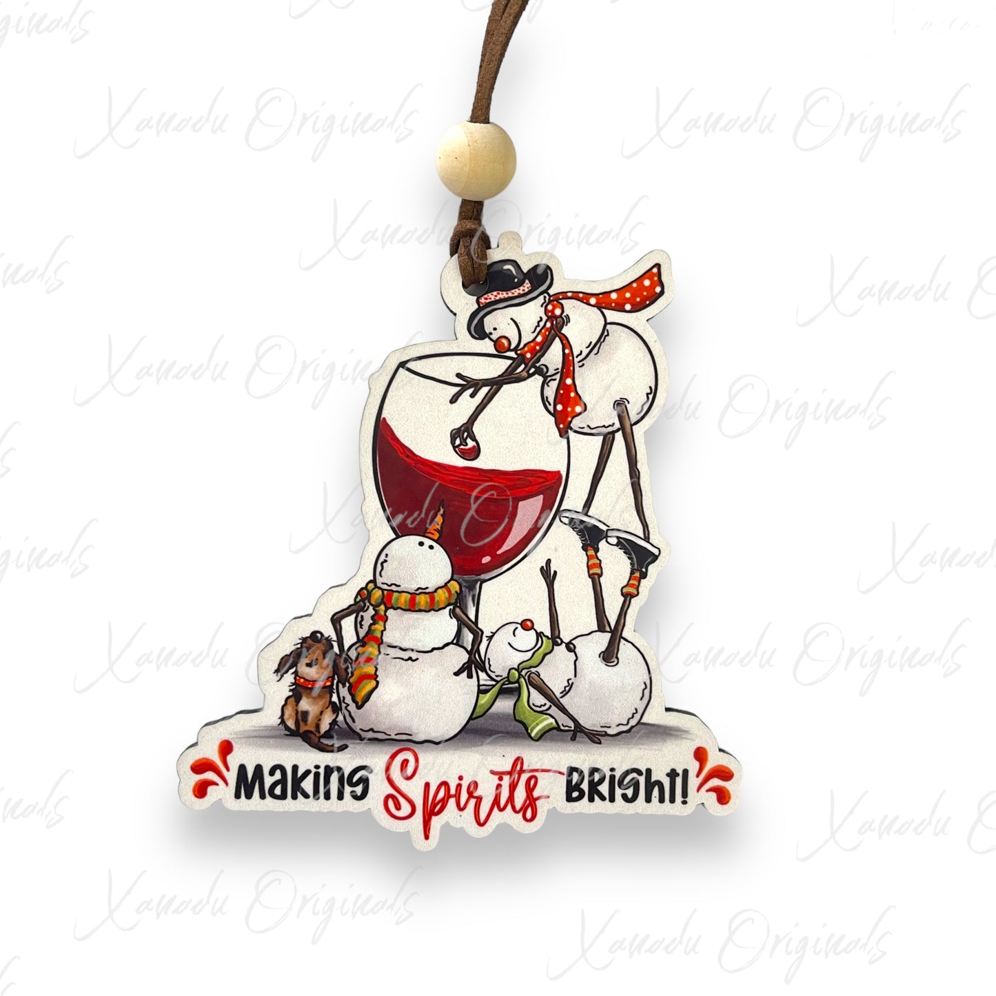 Making Spirits Bright Snowman Ornament