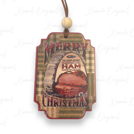 Merry Christmas Canned Ham Ornament