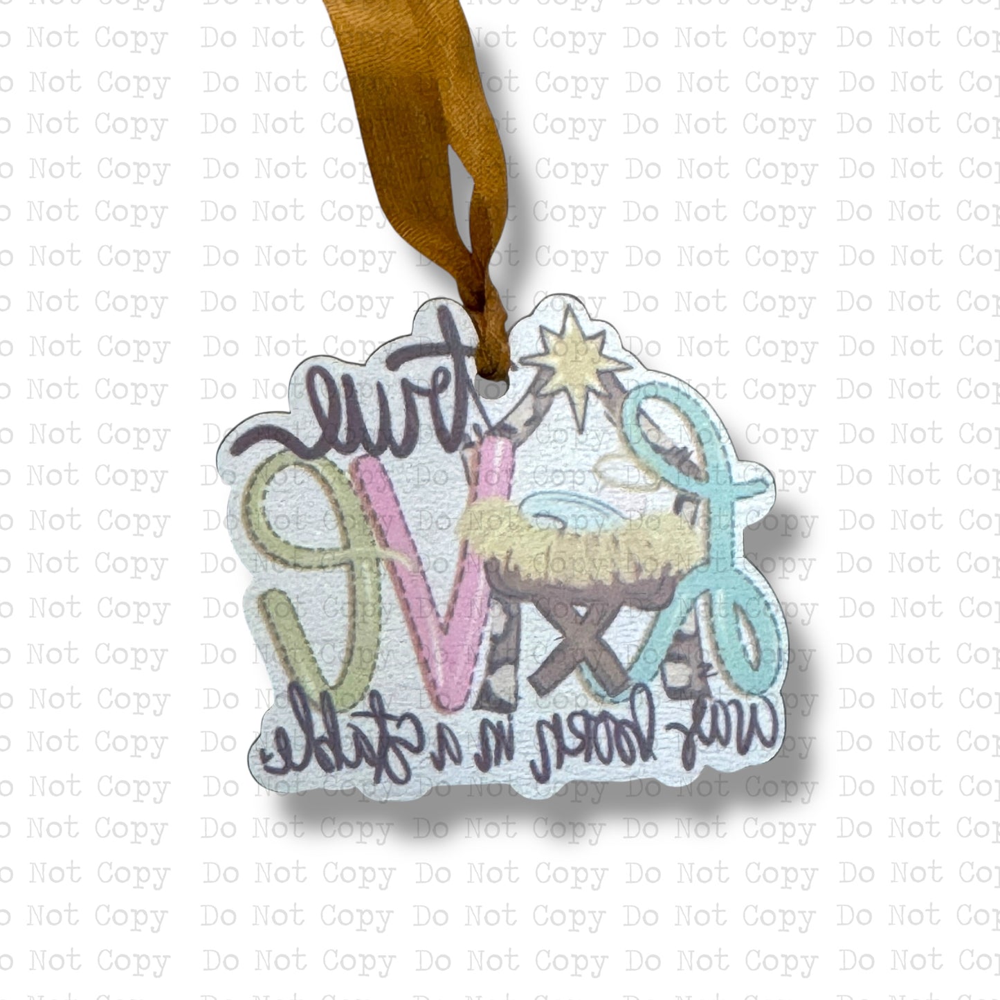 Love Born In A Stable Mini Ornament