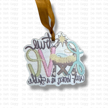 Love Born In A Stable Mini Ornament