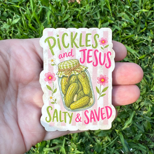 Pickles And Jesus Magnet