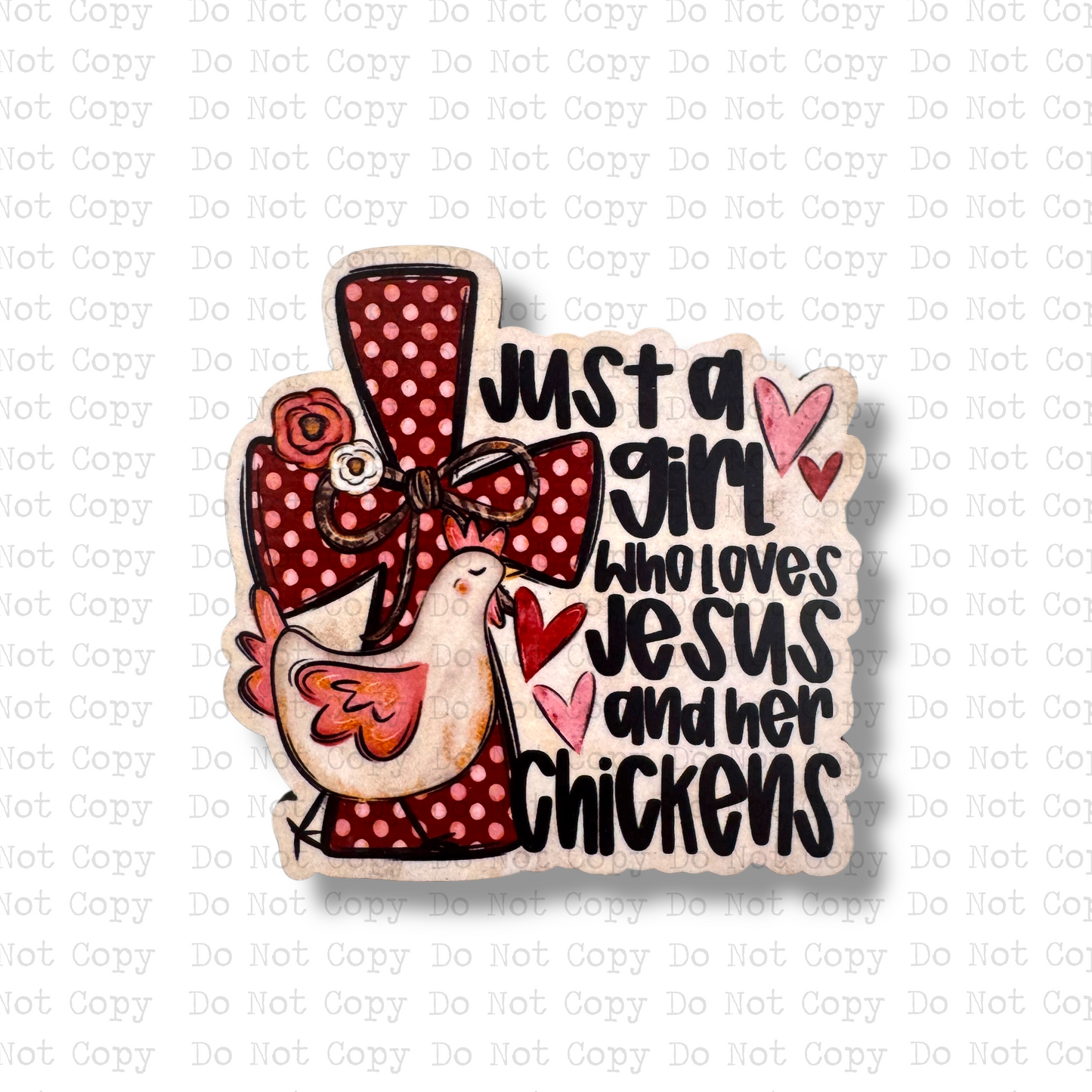 Jesus and Chickens Magnet