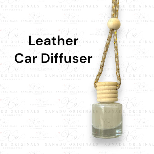 Leather Scent Car Air Freshener