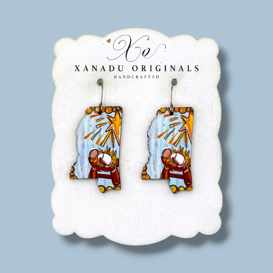 Manger Baby Mississippi Earrings