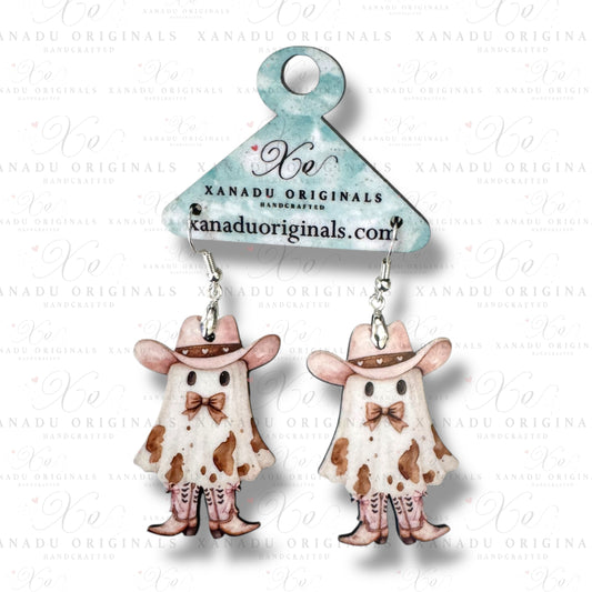 Cowgirl Ghost Earrings