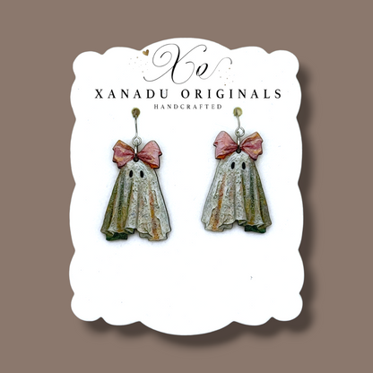 Glitter Ghost Dangle Earrings