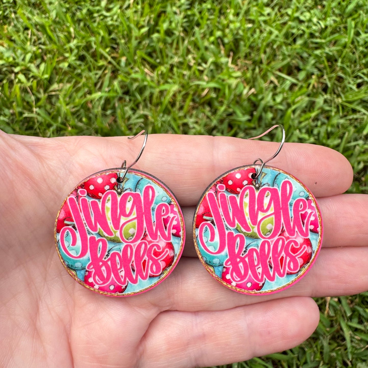 "Jingle Bells" Retro Bauble Earrings
