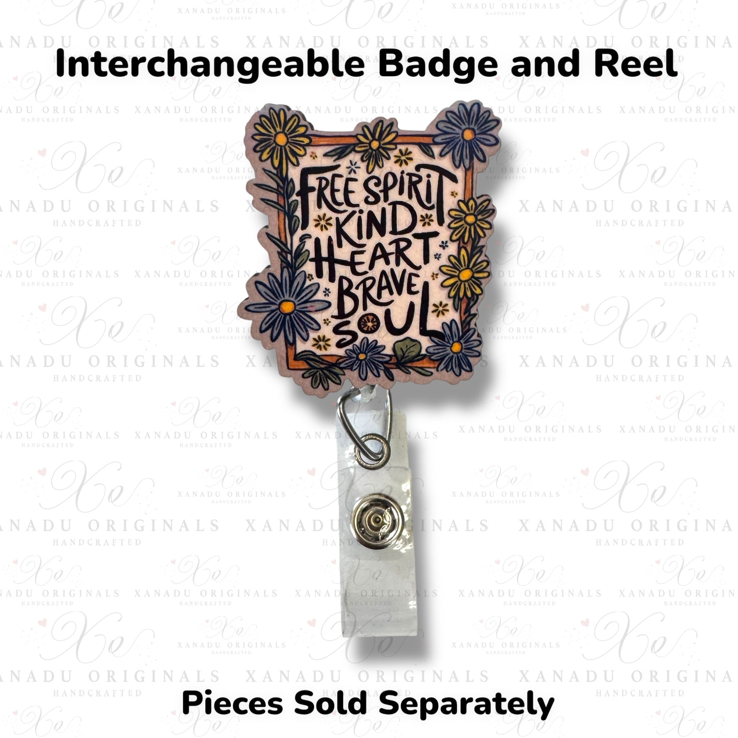 Brave Soul Interchangeable Badge Button with Reel Option