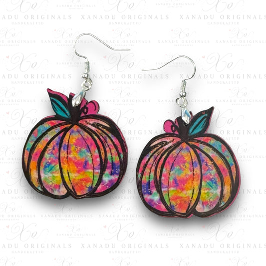 Pink Pumpkin Earrings