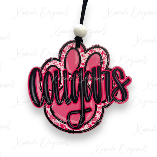 Pink Cougar Ornament