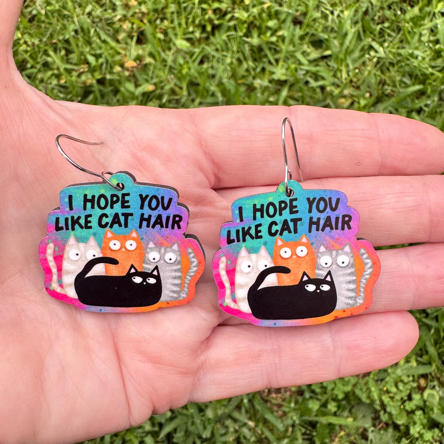 Cat Hair Earrings