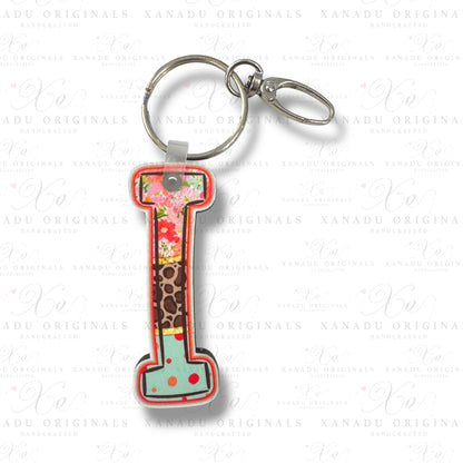 Blooming Safari Alpha Keychains (A-Z) | Bag Tag