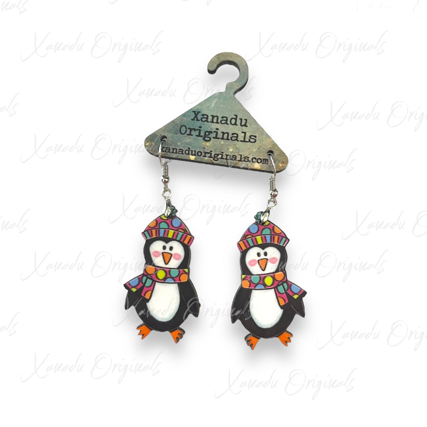 Winter Penguin Earrings