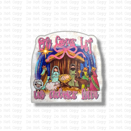 Adore Him Manger Magnet