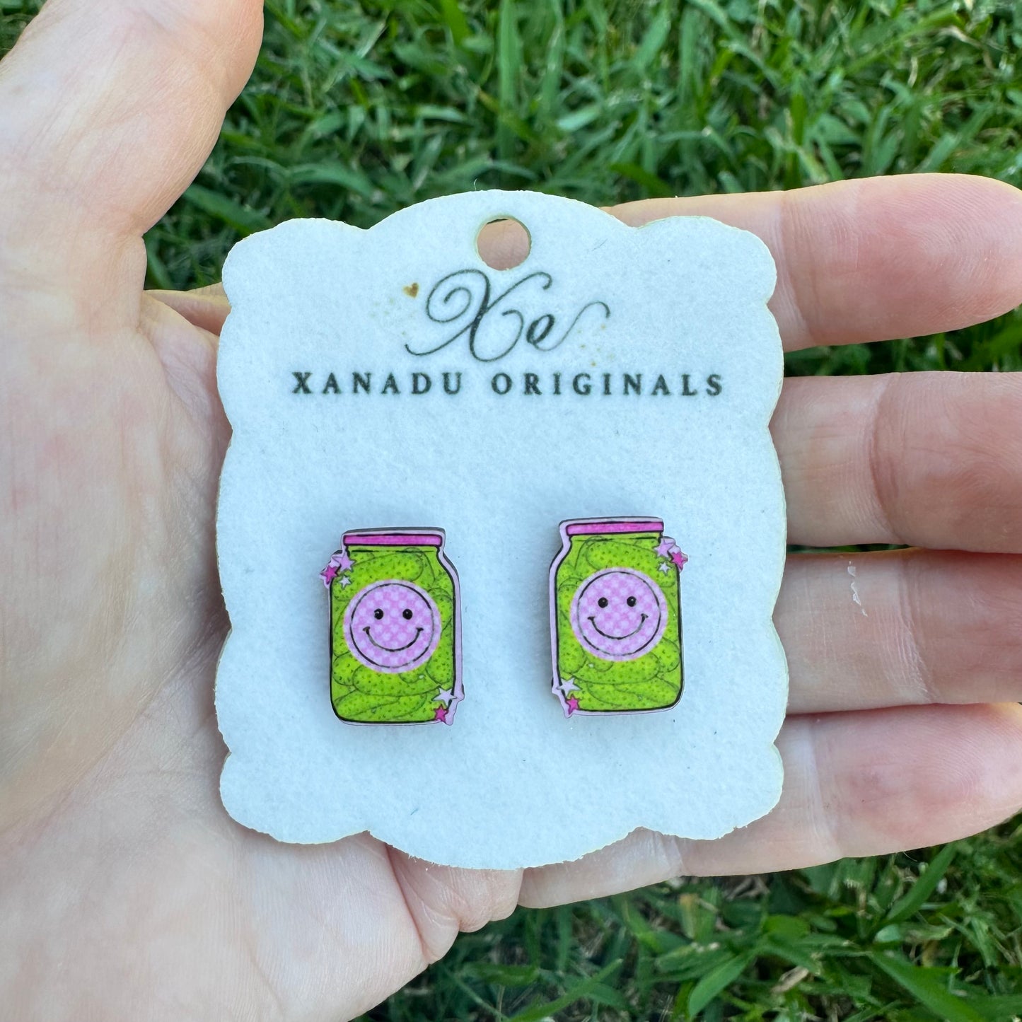 STUD Smiley Pickle Jar With Post