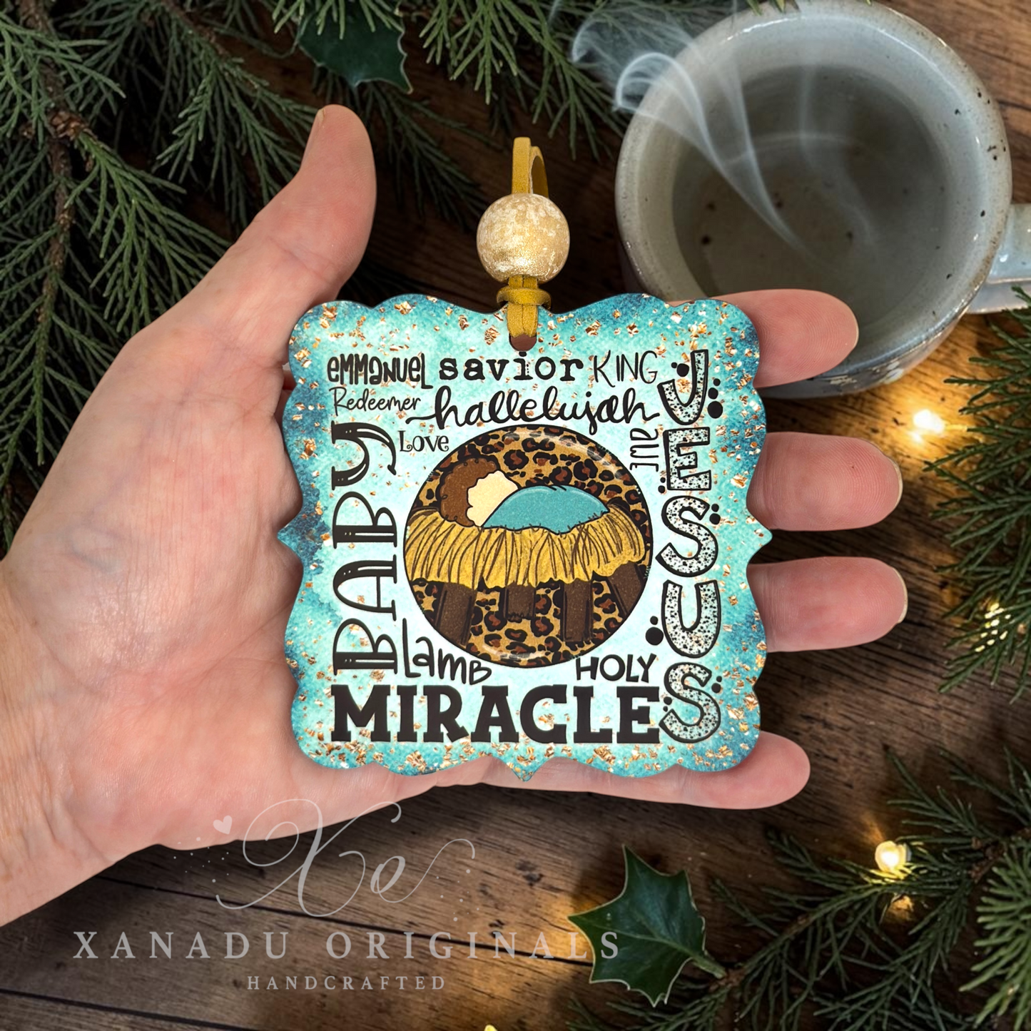 Baby Jesus Miracle Christmas Ornament
