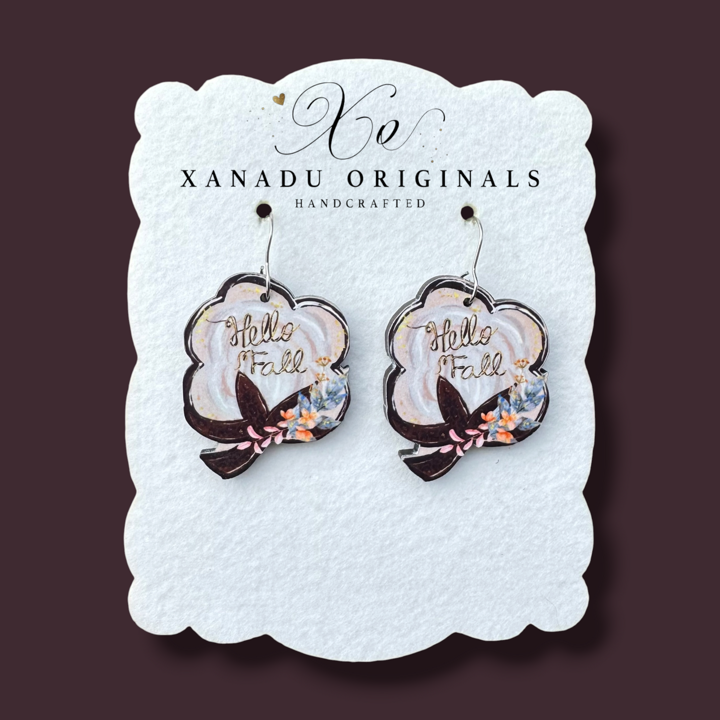 Fall Cotton Earrings