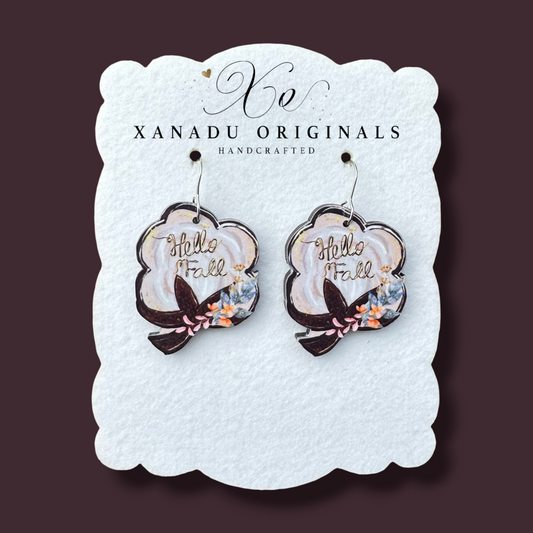Fall Cotton Earrings