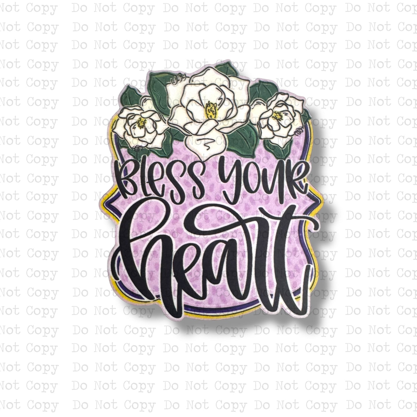 Bless Your Heart Magnolia Magnet