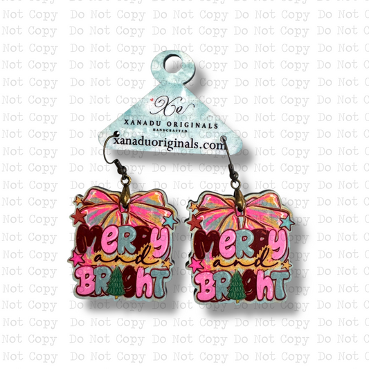 Merry And Bright Bow Earrings