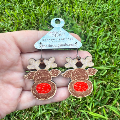 Rudolph Earrings