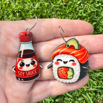 Soy Sauce To My Sushi Earring