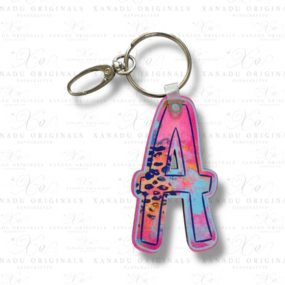 Funky Feline Alpha Keychains (A-Z) | Bag Tag