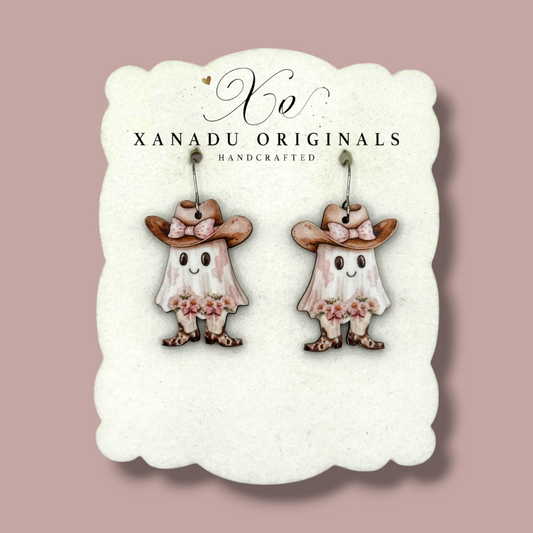 Sassy Cowgirl Ghost Earrings