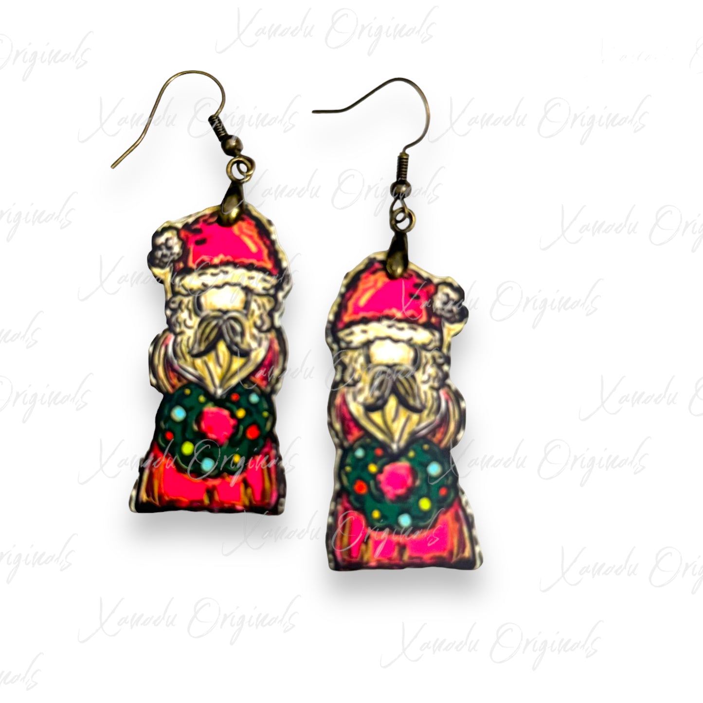 Old World Santa Earrings