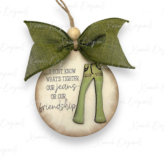 Bell Bottom Green Jeans Friendship Ornament