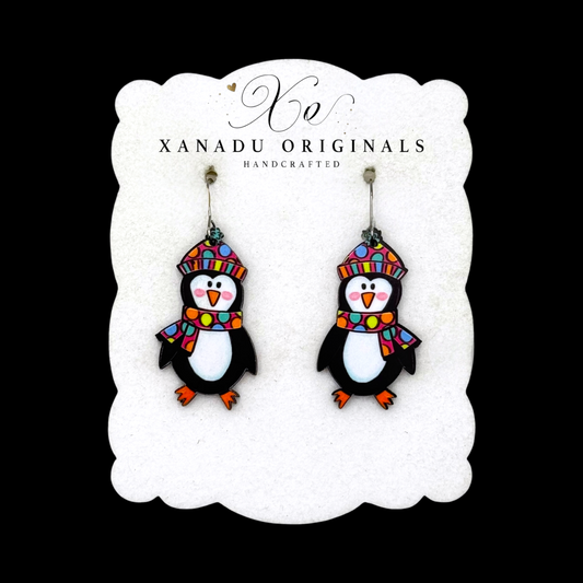 Winter Penguin Earrings