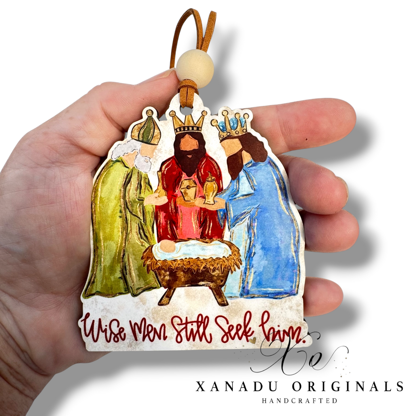 Wise Men Still Seek Him Nativity Ornament - Three Kings Christmas Tree Decoration