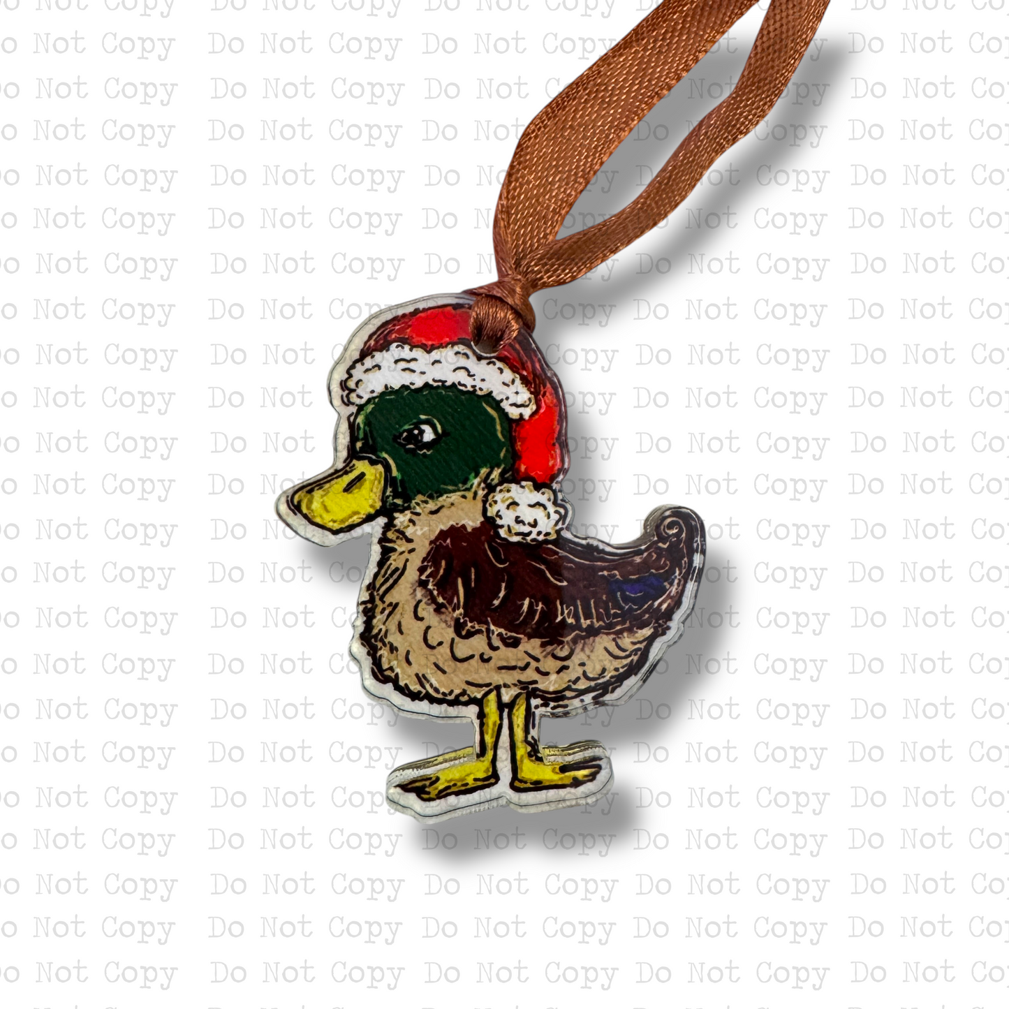 Christmas Duck Mini Ornament