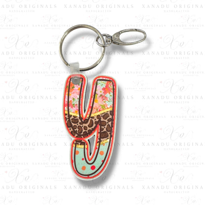 Blooming Safari Alpha Keychains (A-Z) | Bag Tag