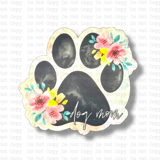 Floral Dog Mom Magnet