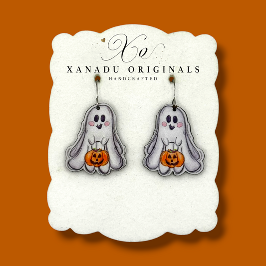 Trick Or Treat Ghost Earrings