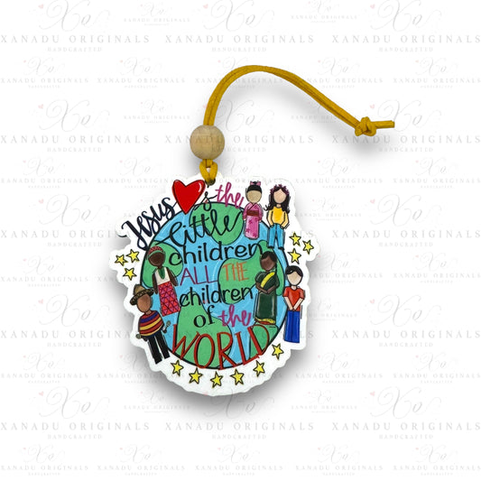 Jesus Loves The Little Children Ornament