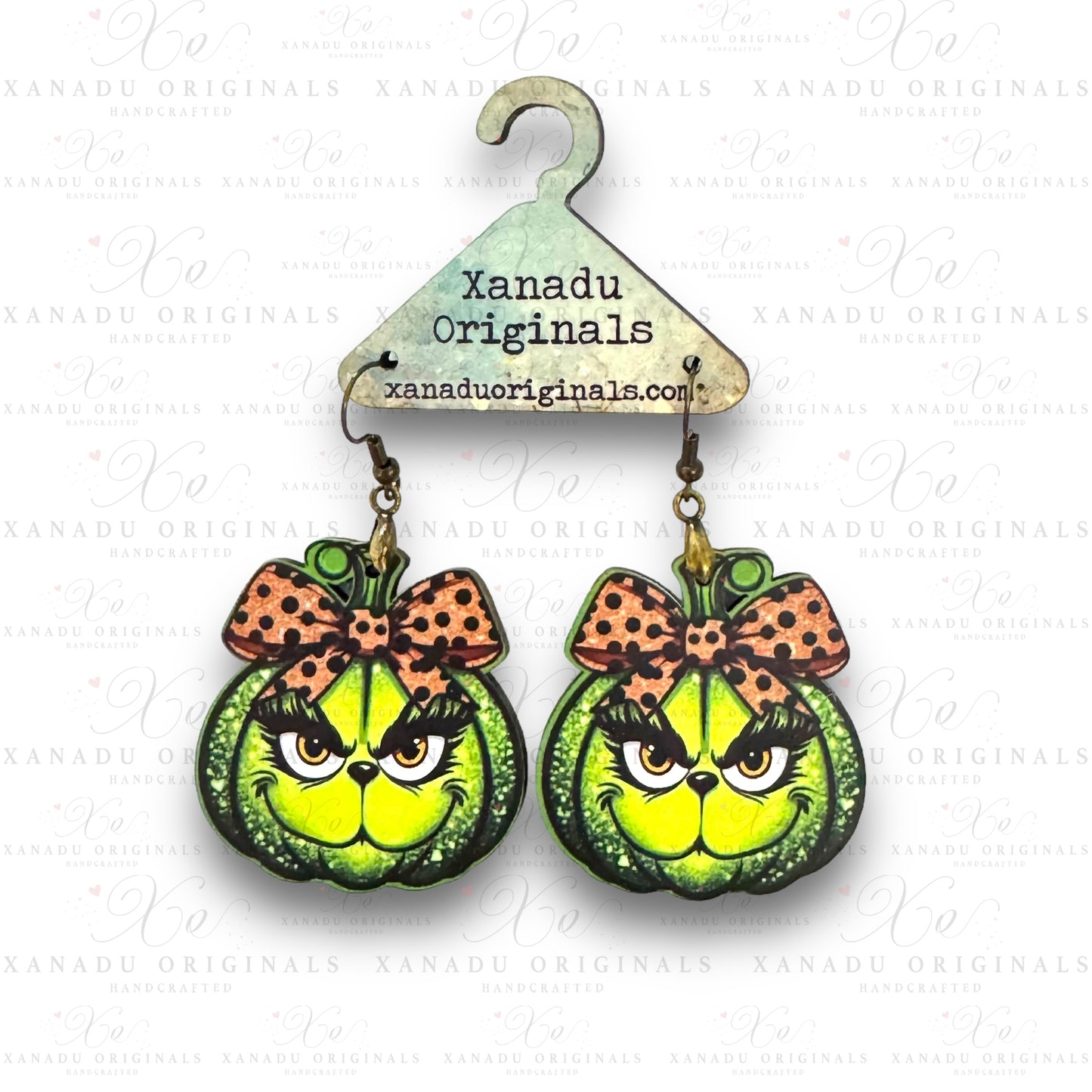 Green Pumpkin Earrings