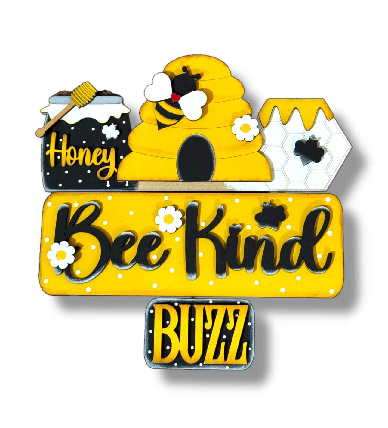 Bee Kind Interchangeable Wood Sign | DIY