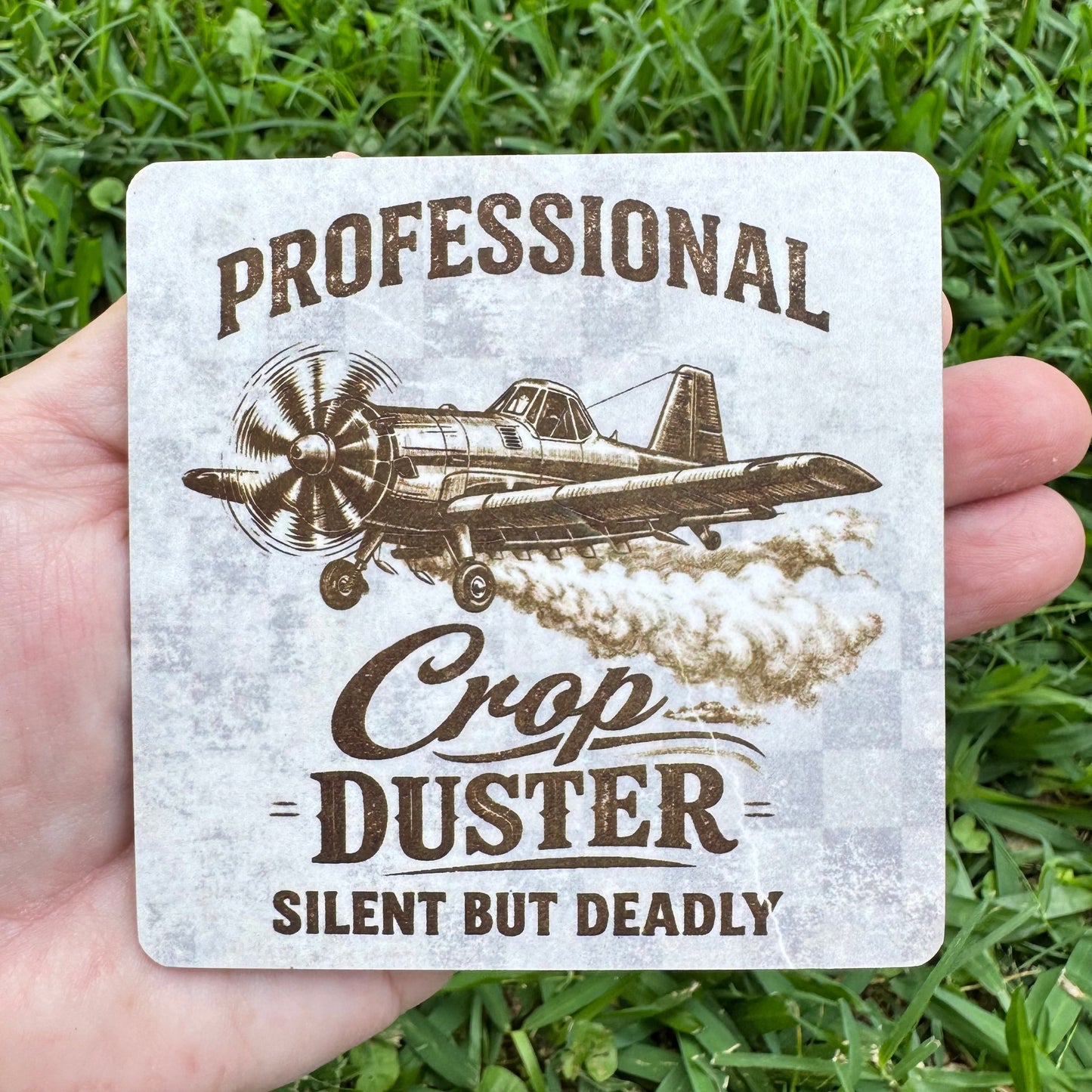Professional Crop Duster Coaster